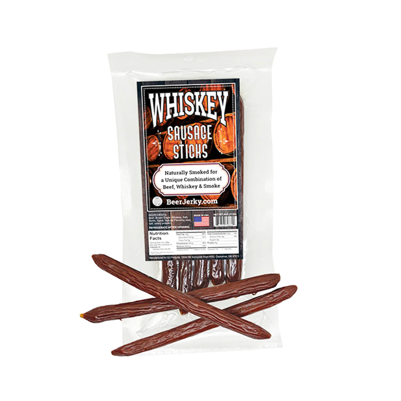 Whiskey Sausage Sticks