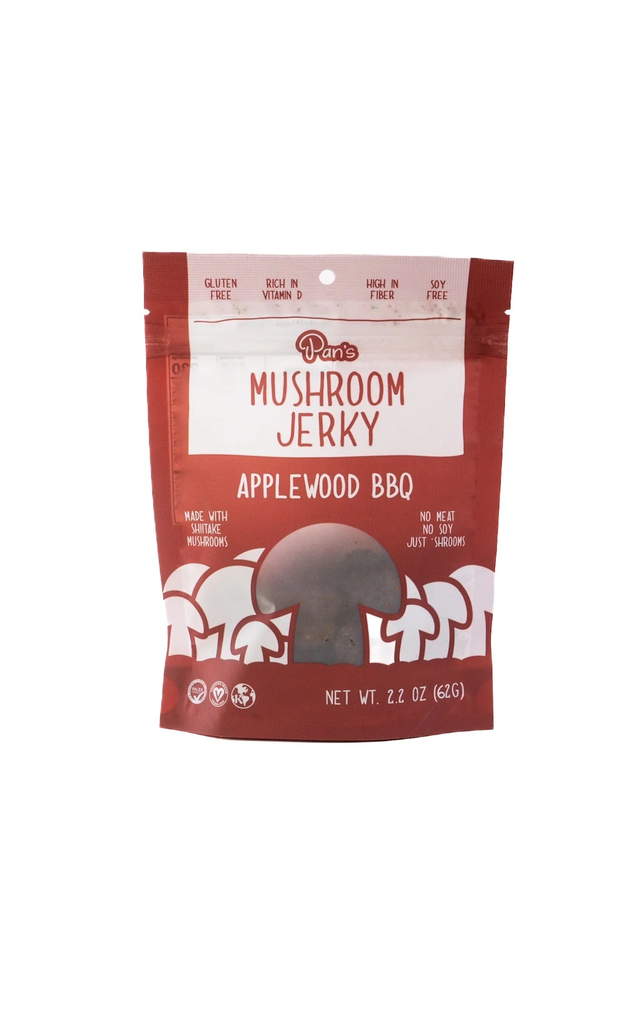 Pan's Mushroom Jerky Applewood BBQ Mushroom